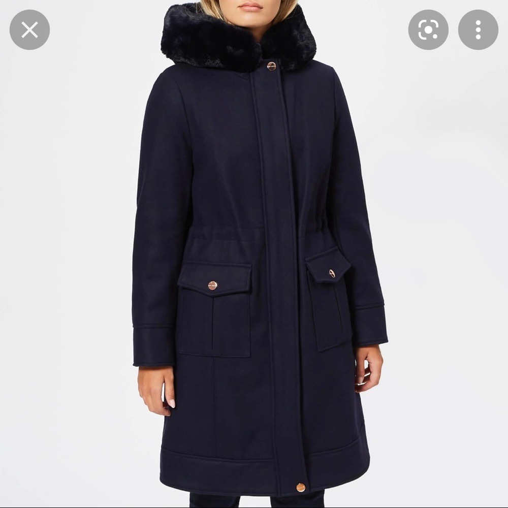 Ted Baker London Ainyah Hooded Wool Parka